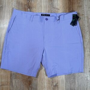 NEW Travis Matthew Mens 8" Tech‎ Chino Golf Shorts Sz 42 Lavender Purple